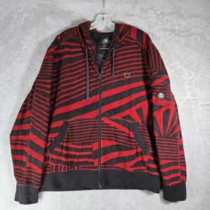 SCOTTeVEST TEC SeV Knowmatic Hoodie Large L Sweater Jacket Full Zip Travel Cargo